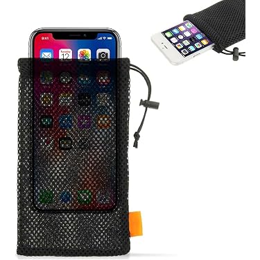 Chaussette De Protection Téléphone J-Straps Allemagne - Élastique, Taille ~6x11 Cm, Noir Et Rouge