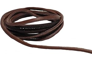 AW-Collection Lederriemen Lederschnüre Lederband Rindleder 2 m schwarz braun oder natur