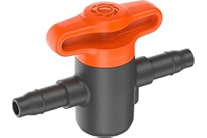 Gardena Micro-Drip-System zawór zamykający, 4,6 mm (3/16 cala): Do regulowania lub zamykania poszczególnych odcinków rur, płynna regulacja, zawartość: 2 szt. (13217-20)