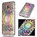 Produktbild ZCRO TPU Hülle für Samsung Galaxy J3 2017 / J330, Handyhülle Ultra Dünn Case Silikon Schutzhülle Transparent Hüllen Slim Cover Blumen Muster Weich Klar Silikonhülle für Galaxy J3 2017 J330(Blumen)