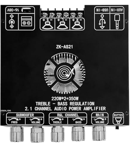 XY-S220H 160W*2 220W TDA7498 Bluetooth Subwoofer Power Amplifier Board 2.1 Channel Hifi Class D Audio Power Amplifier Board - 502 - View #9
