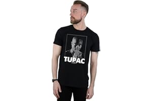 ABSOLUTE CULT 2Pac Men's Tupac Shakur Praying T-Shirt Large Black