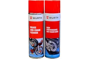 Wurth Twin pack Lube & Brake and Chain Cleaner - 500ml.