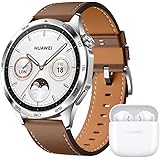 HUAWEI WATCH GT 4 46mm Smartwatch, Bis zu 2 Wochen Akkulaufzeit, Android und iOS, Kalorienmanagement, Professionelles Gesundh