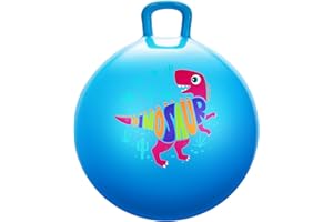 U&C Planet Ballon Sauteur 45 cm Ballon Sauteur Enfant 3-8 Ans Plastique PVC épais et résistant Jouet d'intérieur et extérieur