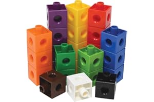 EDX Education 53835 2cm Linking Cubes, 10 Bright Colours, Pack of 100
