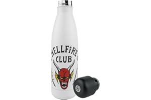 Cinereplicas Stranger Things - Botella de Agua Aislada Hellfire Club - 500ml - Licencia Oficial