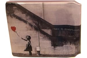 HONEEY (80+ Designs) Bus Pass Wallet Credit Travel Rail Ticket Card Holder for Oyster Zip Business ID Card - Bifold - Party Bag Gift School Leaver (Banksy Always Hope)