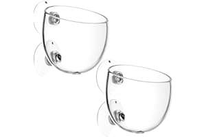 TDDL 2 Unidades de Cristal para Acuario, Soporte para Plantas, Maceta con ventosas, Soporte para Plantas acuáticas, Accesorio para Acuario para Diversidad de vegetación acuática