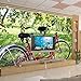 Produktbild Direktversand Fatman Schlafzimmer Tapete 3D Wandbild Tapete Sonnenschirm Fahrrad Sonnenschein Leben Pflanze Hintergrund Schlafzimmer Foto S Para Pared Kleber senden 200x140cm