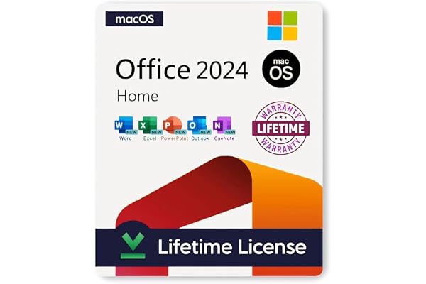 Ms Home 2024 for MacOS (5 Apps Full Suite) (New 2025 Launch) Lifetime License for all Mac (Supports M1, M2, M3, M4) Pre-Activated Unlimited Reinstallations and Lifetime Updates