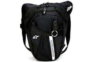 ROFHAUS Sac à Jambe de Moto Knight Taille de Voyage Bagages de Voyage Moto Pocket Outdoor Forfait Sac 442 (Color Name : Black)