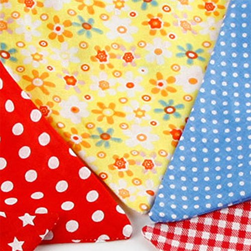 Nikgic Wimpelkette Baumwolle Wimpel Bunting Farbenfroh Wimpeln Dreieck Wimpel Fahnen Banner für Geburtstag Party Dekor - 4