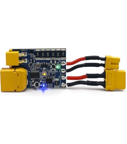 ICQUANZX RC Signalverlust Summer Tracker, LED Licht Finder 110dB Beep Summer Alarm Alarm mit Batterie verloren Drohnen Alarm 110dB Tracker für BF & CF Flight Controller RC Drone