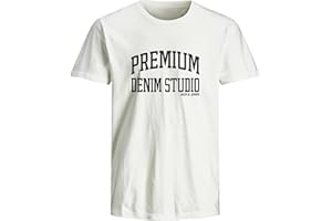 Jack & Jones Jprblutimmy SS Tee Crew Neck Fst, biały, M