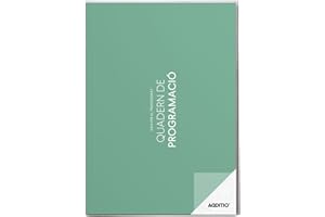 ADDITIO - Cuaderno de Programación para el profesorado | Plan mensual | Planificación semanal | Seguimiento del curso | Tamaño A4 | Catalán | Verde