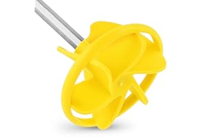 BILBAU Mélangeur de peinture, agitateur HEX pour perceuse, 74 mm x 350 mm, mélangeur PVC pour peintures, vernis, colles, résines, pour les travaux de rénovation