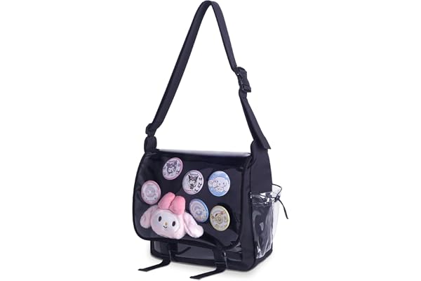 CoolChange Ita bag väska svart med transparent fönster och utbytbart lock