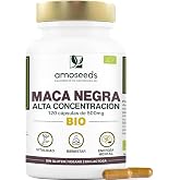 Maca Negra BIO Andean | High Concentration, 10 000 mg/day | Pure and Organic Peruvian Maca, 120 capsules | Energy, Vigor | Fo
