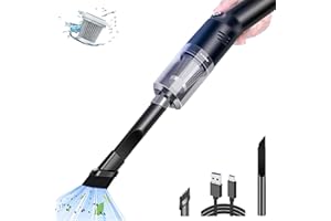 suloea Mini Aspirapolvere Auto Portatile(310g),Piccolo Aspirabriciole Senza Fili Potente,Aspirapolvere a Mano per Auto,Tavolo,Divani