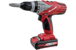 HAPPY PEOPLE Einhell 6000000 Trapano Giocattolo con Batterie, Plastica, Rosso/Nero