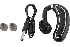 Goshyda Cuffie Bluetooth a Orecchio Singolo, Auricolari Bluetooth 4.1 in Standby Wireless per 70 Giorni con Microfono HD con Riduzione del Rumore, per Lavoro/Ufficio/Guida