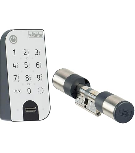 Nuki Smart Lock Go (2025) Avec Bluetooth, WiFi & Matter, Serrure électronique Transformant Votre Smartphone En Clé, Accès Sans Clé, Serrure Connectée, Installation Facile Sans Changer De Cylindre