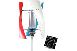 HUIZHITENGDA 9000W sin Ruido Generador de turbinas eólicas, 12V-220V Windmill Generat Generat Kit Free Energy Alterne con Controlador MPPT para Uso doméstico