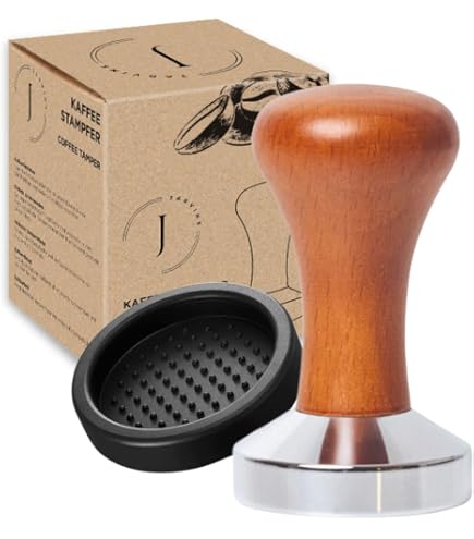 Tamper Espresso Scarlet Classic Colorato 51mm - Manche Bois Précieux Ergonomique Multicolore
