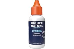 Higher Nature - Citricidal Grapefruit Seed Extract - Digestive Support - Made with Grapefruits - Gluten Free - Vegetarian & Vegan - 25ml