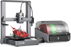 Creality Hi Combo (A) 3D Printer Multi Color 3D Printer with CFS 95% Pre-Assemble 500mm/s High Speed Auto-Leveling Automatic Filament Reading All-Metal Frame 10.24×10.24×11.81inch