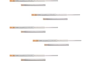 Emuca - Guías laterales para cajones con rodamiento de bolas 45 mm x 650 mm, pack de 5 juegos de guías de extracción total con cierre suave