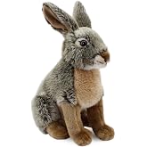 Animals Of The World Oturan Yaban Tavşanı Peluş Oyuncak, 28cm