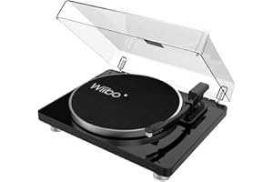 WIIBO ACOUSTICS Wiibo Lyra 200 USB Giradiscos con Previo Phono Conversión MP3. Cápsula Audio Technica Premium