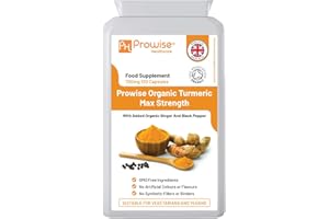 PH PROWISE HEALTHCARE Curcumina de cúrcuma 720 mg - 120 cápsulas | Cápsulas de cúrcuma y pimienta negra de alta resistencia | Suplementos de cúrcuma veganos y vegetarianos