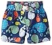 iXtreme Baby Boys Infant Whale Swim Trunk Rashguard Short, Navy, 12 Months