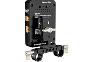 ZTIANFOTO ZGCINE VP2 Kit3 V-Mount Batterieplatte USB-C PD Lemo D-tap BP Ausgang/Eingang Adapterplatte Batteriehalter für BMPCC 4K 6k RED DSLR-Kameras Camcorder Batteriehalter.