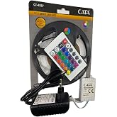 Cata 5 Metre 6 Watt 220 Volt 96 Renkli Kumandalı Rgb Şerit Led Seti (Ct-4557)