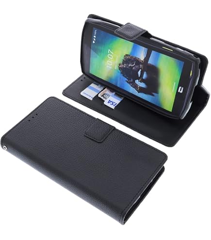 Custodia In Pelle Marrone Per Crosscall Core-X3 – Borsa Da Outdoor Con Clip Girevole E Slot Per Carte (caseroxx Premium)