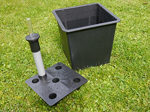 Premium-Pflanzeinsätze aus KUNSTSTOFF mit BEWÄSSERUNGSSYSTEM L26,5x B26,5x H25cm für Fiberglaskübel, Pflanzkübel, Einsatz, Inlet, Blumenkübel, Pflanzgefäße - 2