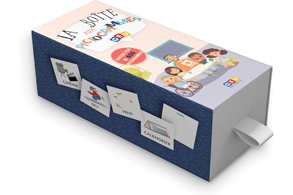 Jeux Educatif - Pictogrammes pour l'Autisme - Étui avec Plus de 400 Cartes Éducatives Plastifiées et Classées en 16 Catégories de Vocabulaire Visuel