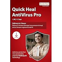 Quick Heal Antivirus Pro Latest Version - 1 PC, 1 Year (Email Delivery in 2 hours- No CD)