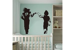 BNKRTOPSU Autocollant mural vinyle amovible sticker mural grand Dragon Ball Nimbus pépinière Manga Dragon Ball bagages japonais Saipan Anime voiture 64x56 cm