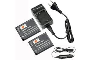 DSTE®（2 Pack）Ersatz Batterie und DC146E Reise Ladegerät Compatible für Panasonic DMW-BCN10 Lumix DMC-LF1 DMC-LF1K Lumix DMC-LF1W Kamera als Panasonic DMW-BCN10E DMW-BCN10PP