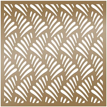 Ultimate Crafts Columns Stencil, Synthetic Material, Brown, 18.6 x 16 x 0.1 cm
