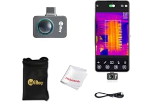 Caméra Thermique pour Android, P2 Pro Imageur Thermique InfiRay 256x192, Caméra Thermique de -4 ° F à 1112 ° F Plage de Température Caméra - Android