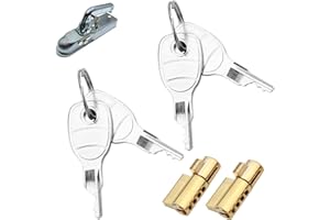 Batheidon 2 Stück Anhängerschlösser, geeignet für 50-mm-Stahlkupplungen, kompatibel mit für Erde, Daxara, Maypole und Anderen Anhängern mit Schlüssellochdesign