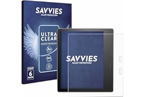savvies Protector Pantalla para Amazon Kindle Oasis 2019 (10a Gen.) (6 Unidades) Película Ultra Transparente
