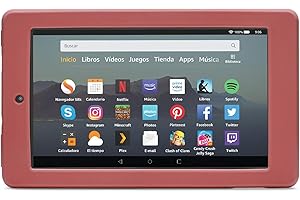 NuPro Funda resistente a los golpes para el tablet Fire 7, color malva