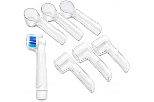 6 elektriska tandborstskydd ~ Fodral kompatibel med oral B tandborste runda huvuden